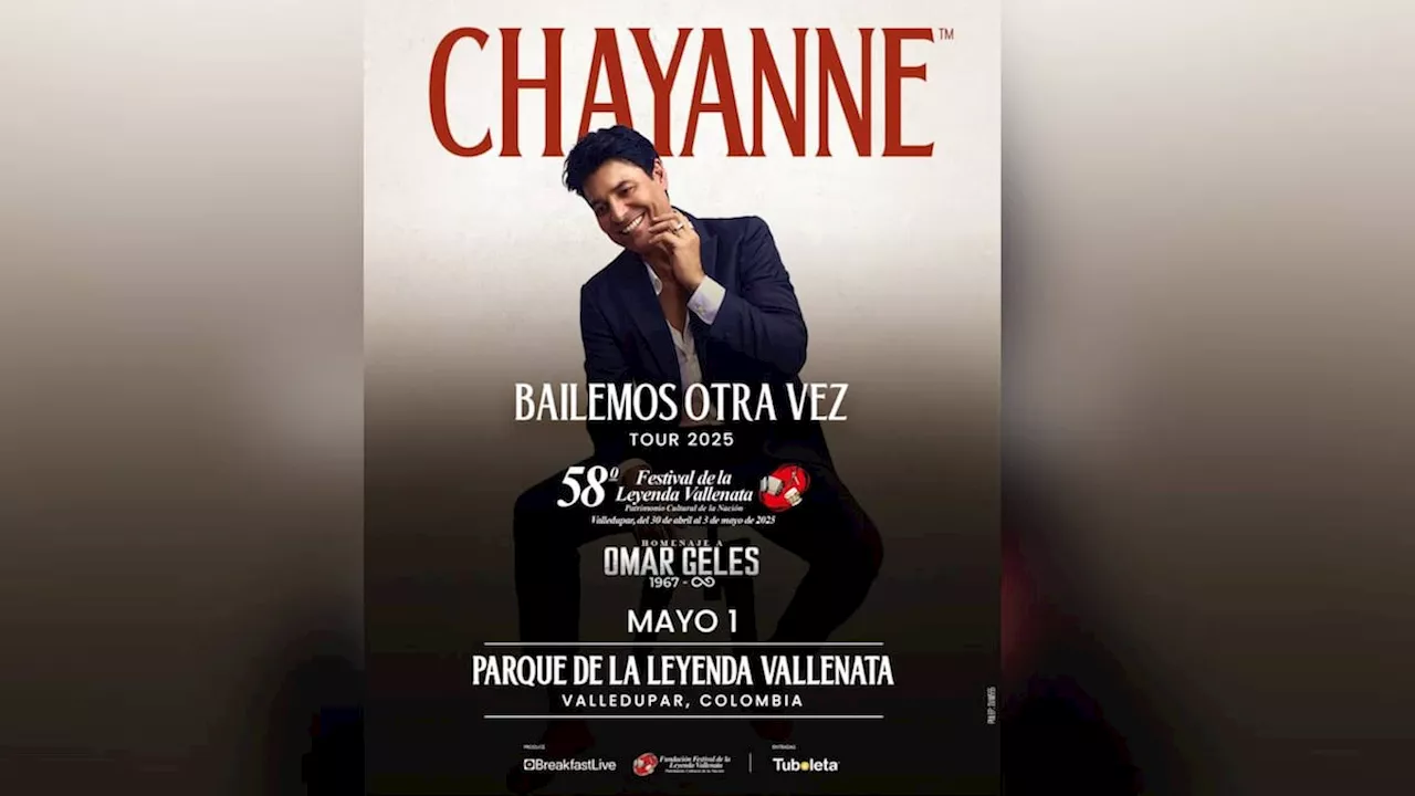 Chayanne se une al Festival de la Leyenda Vallenata 2025