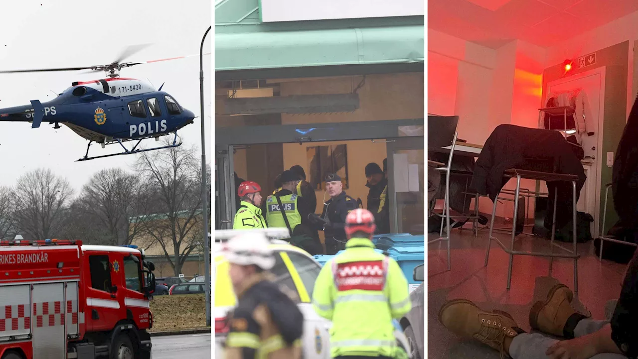 Tiotal omkomna i skolskjutning i Örebro