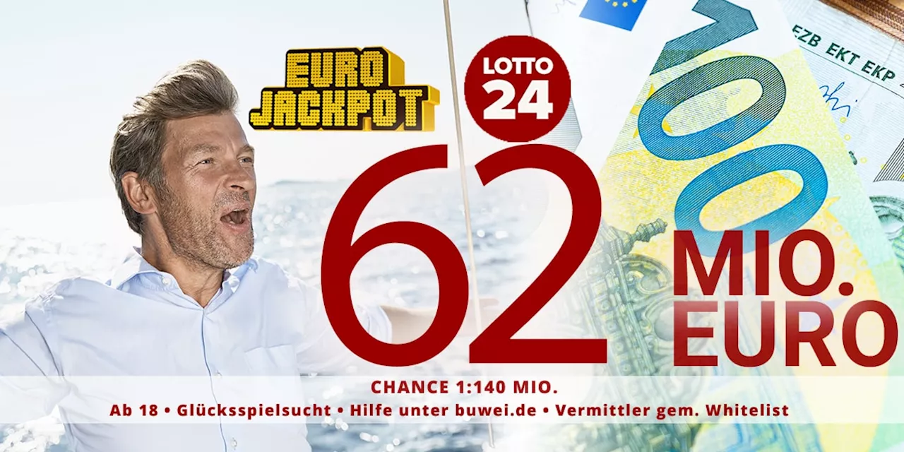 Eurojackpot Boom: 62 Millionen Euro im Jackpot!