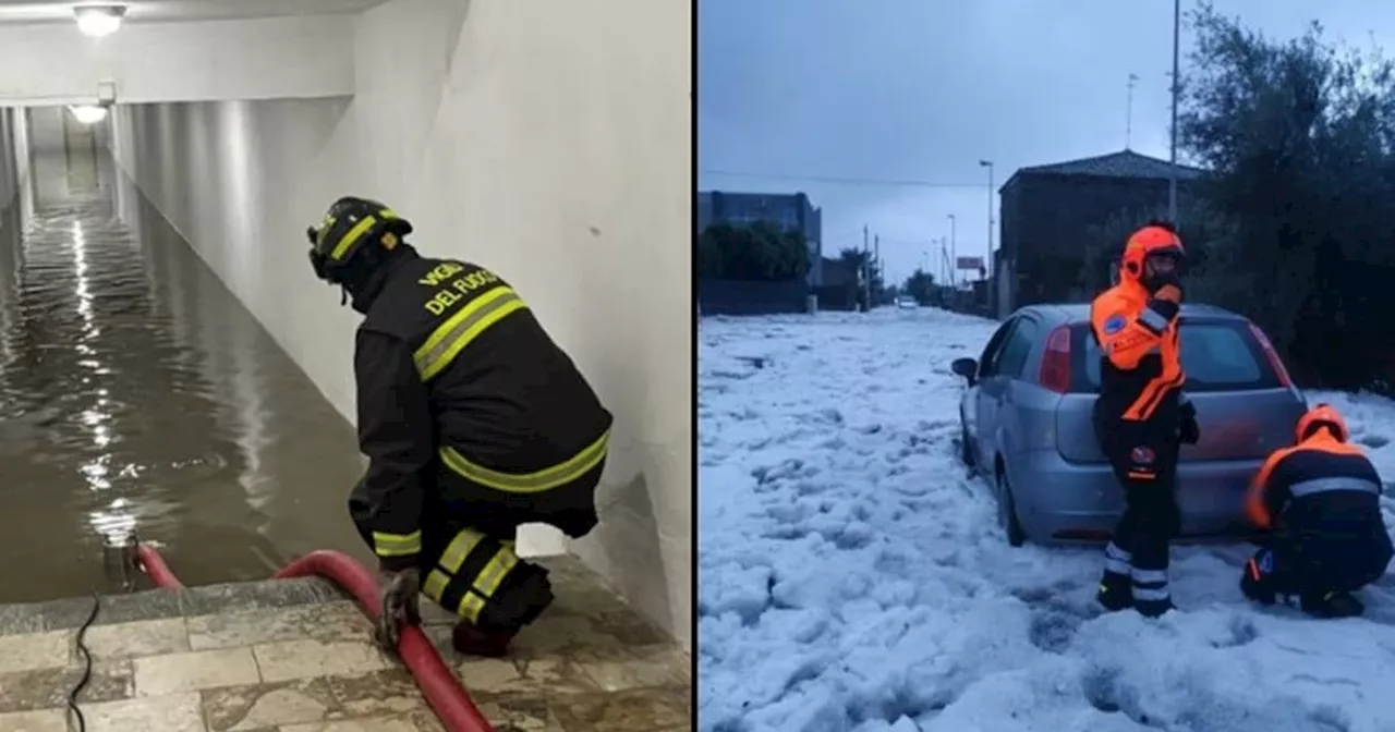 Serie von Erdbeben und sintflutartige Regenfälle erschüttern Italien