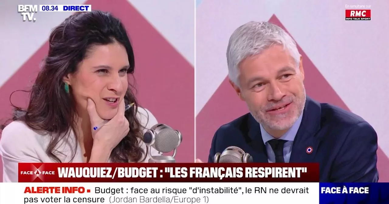 Lapsus de Laurent Wauquiez et Danse Énigmatique d'Apolline de Malherbe sur BFMTV