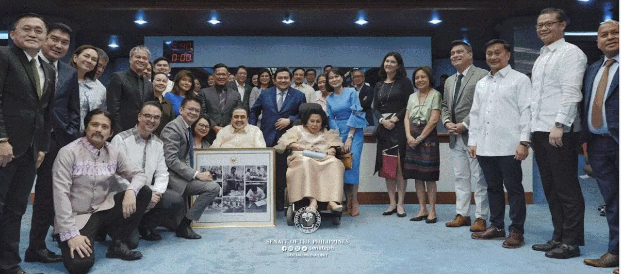 Philippine Senate Honors Former President Joseph Estrada and Wife Loi Ejercito Estrada