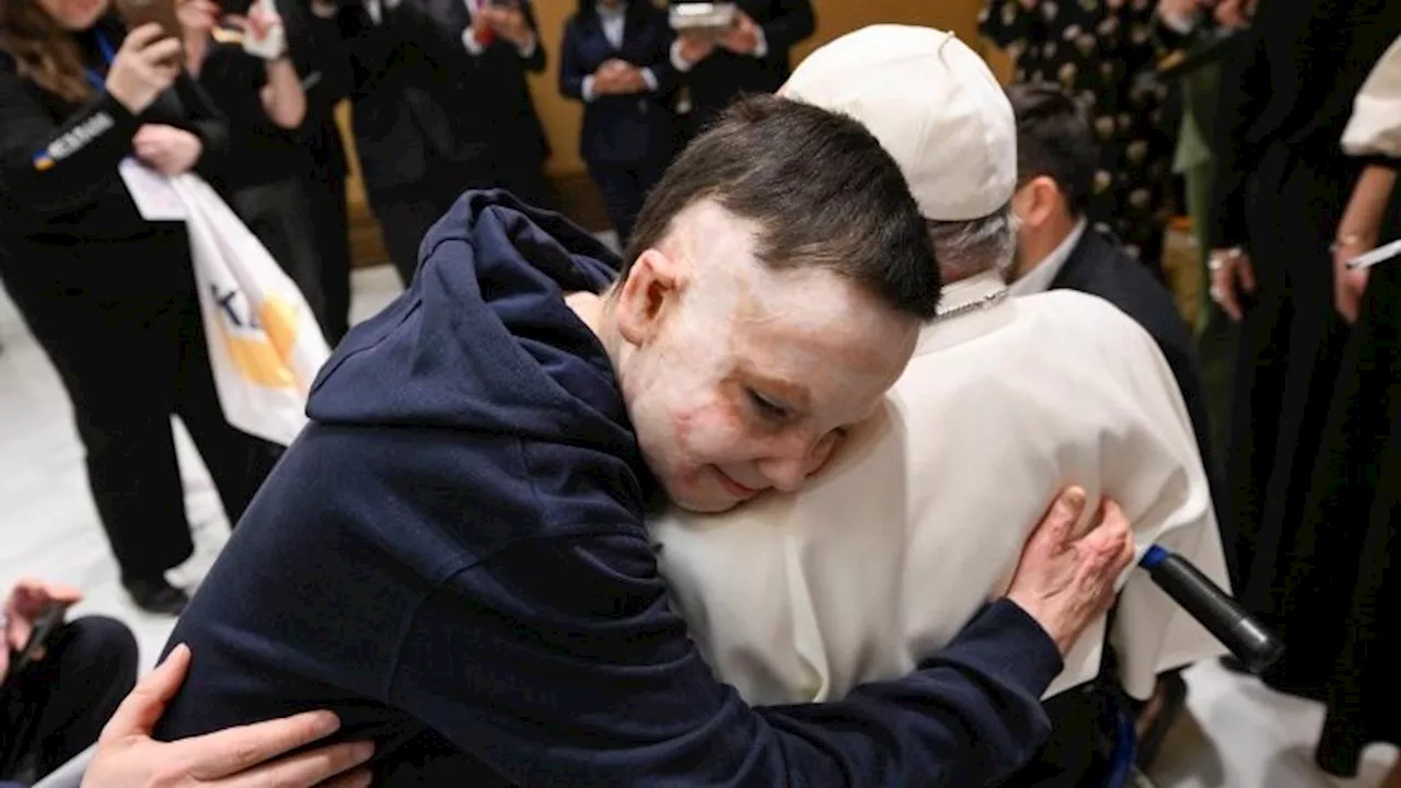 Resilient Roman Meets Pope Francis for Third Time, Embracing Hope Amid War's Scars