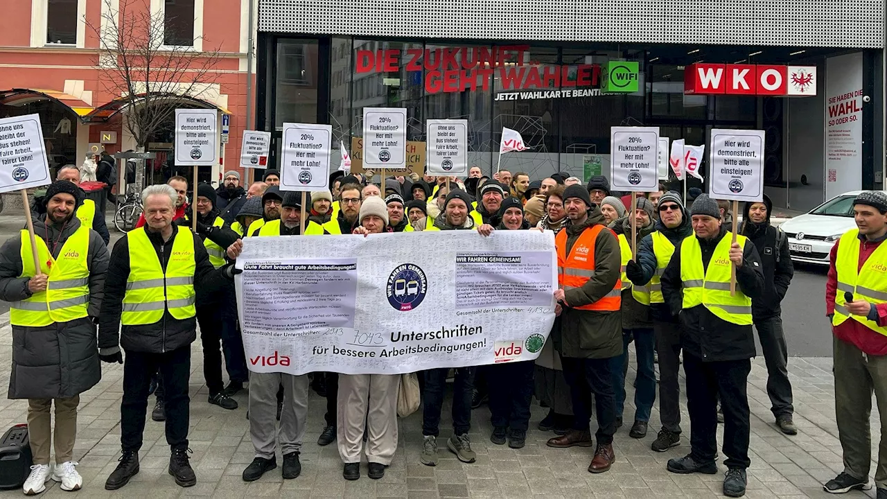 Streit um Arbeitsbedingungen - 'Nun droht Streik' – Busfahrer fordern Verbesserungen