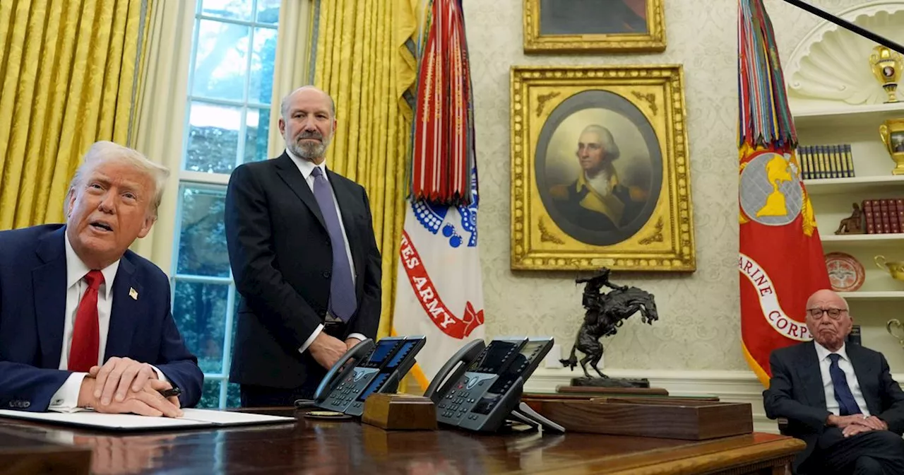 Rupert Murdoch Is Pictured With Trump At Oval Office Signing