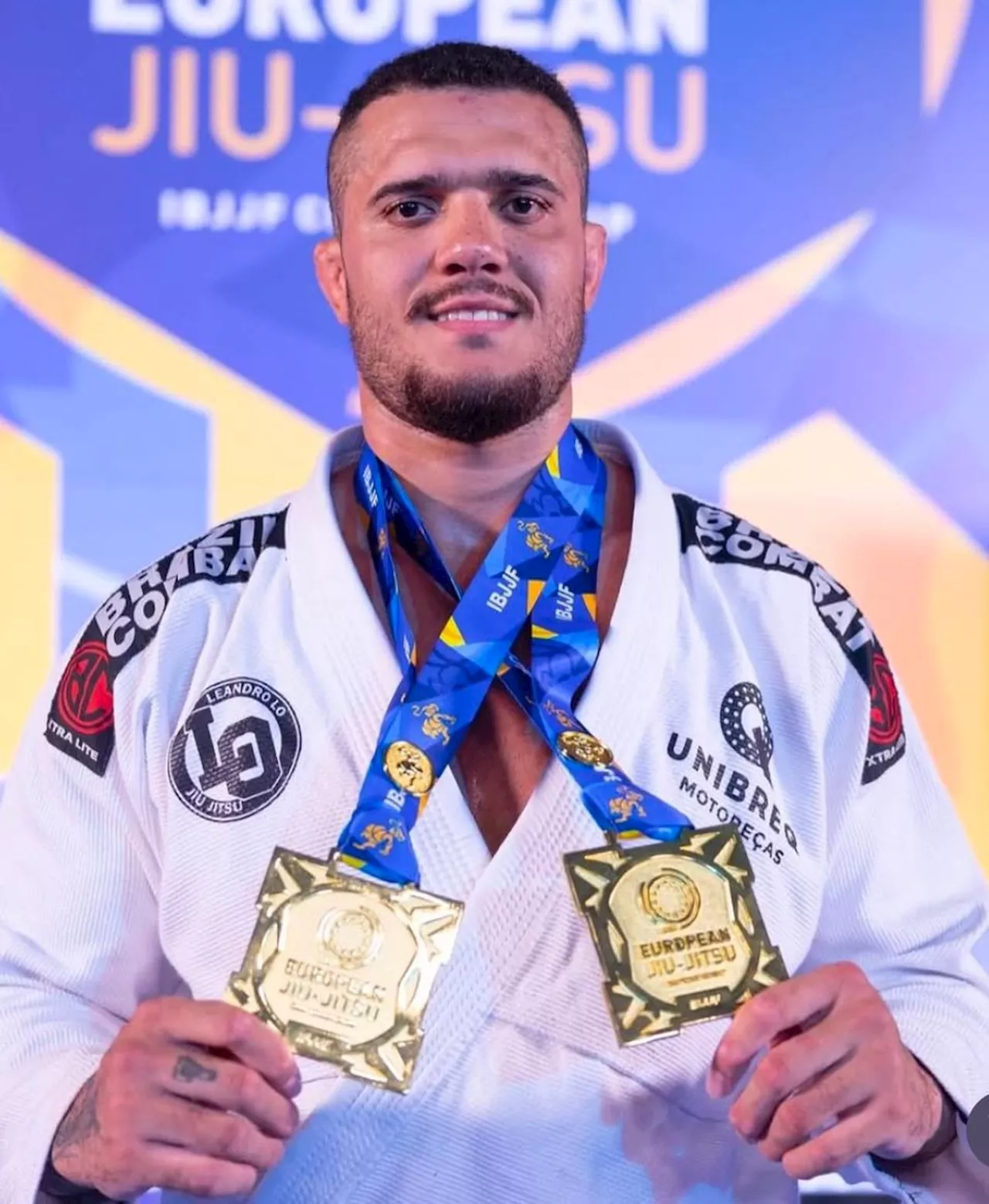 Luís Cantareira conquista ouro duplo no Europeu de Jiu-Jitsu e sobe no ranking mundial