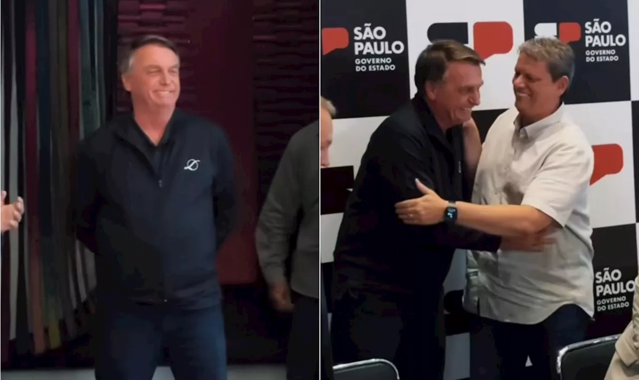 Bolsonaro aparece 'de surpresa' em reunião de Tarcísio, Nunes e prefeitos sobre as chuvas em SP