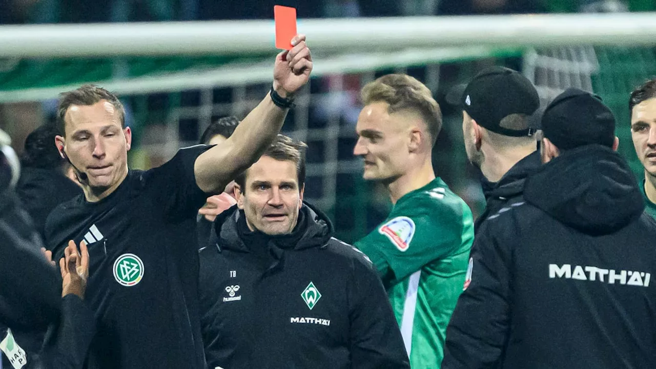 Werder-Trainer Werner erhält nach Platzverweis Sperre gegen Bayern