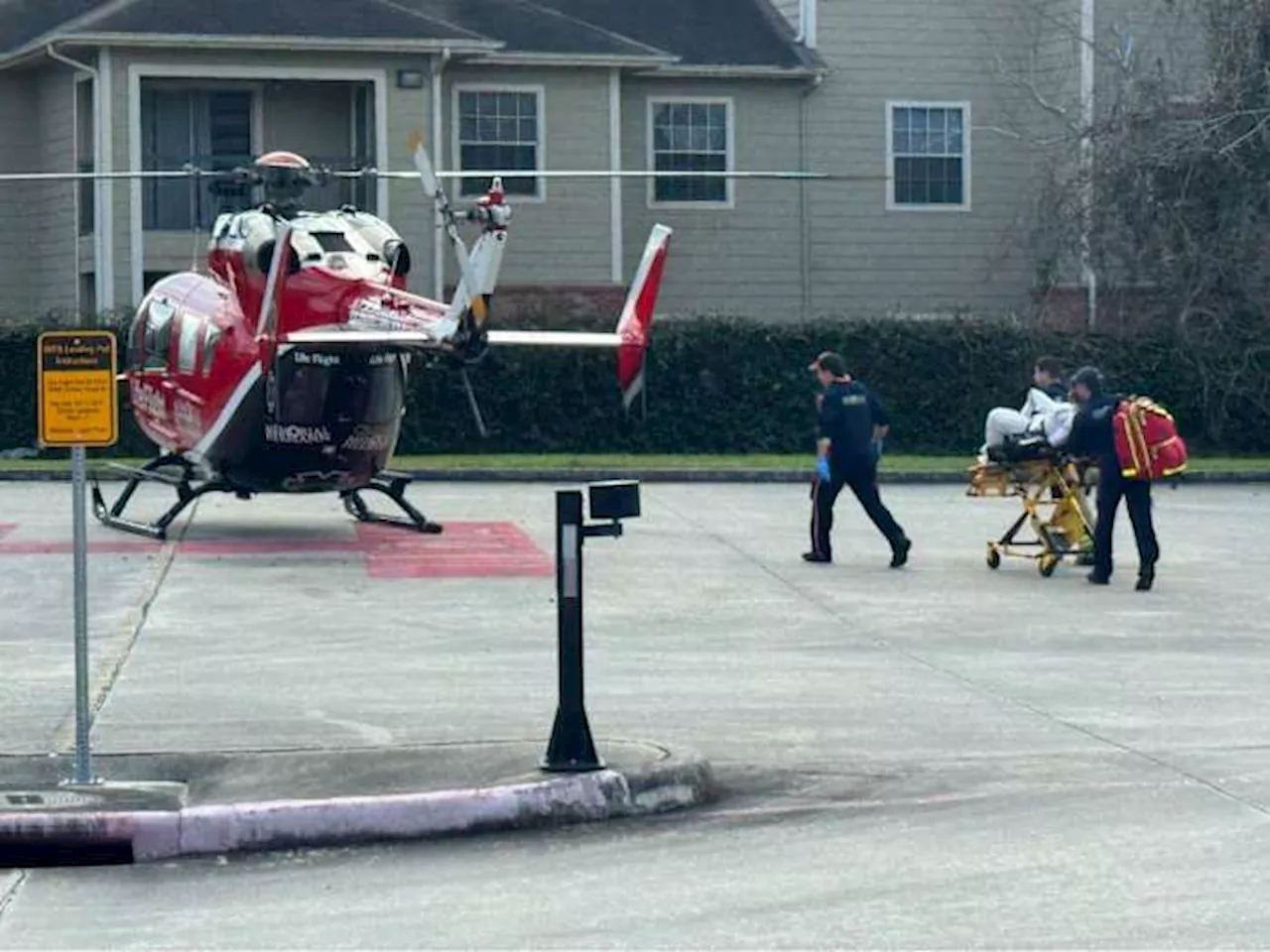 Worker flown to hospital after being shocked by power line in Atascocita