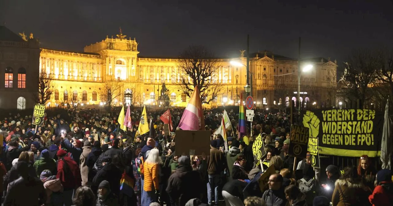 Wien Prostet gegen FPÖ-ÖVP Koalition