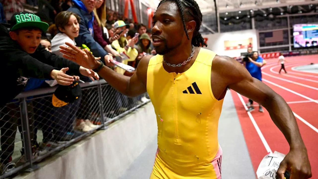 Noah Lyles provoca Tyreek Hill após vitória em competição indoor