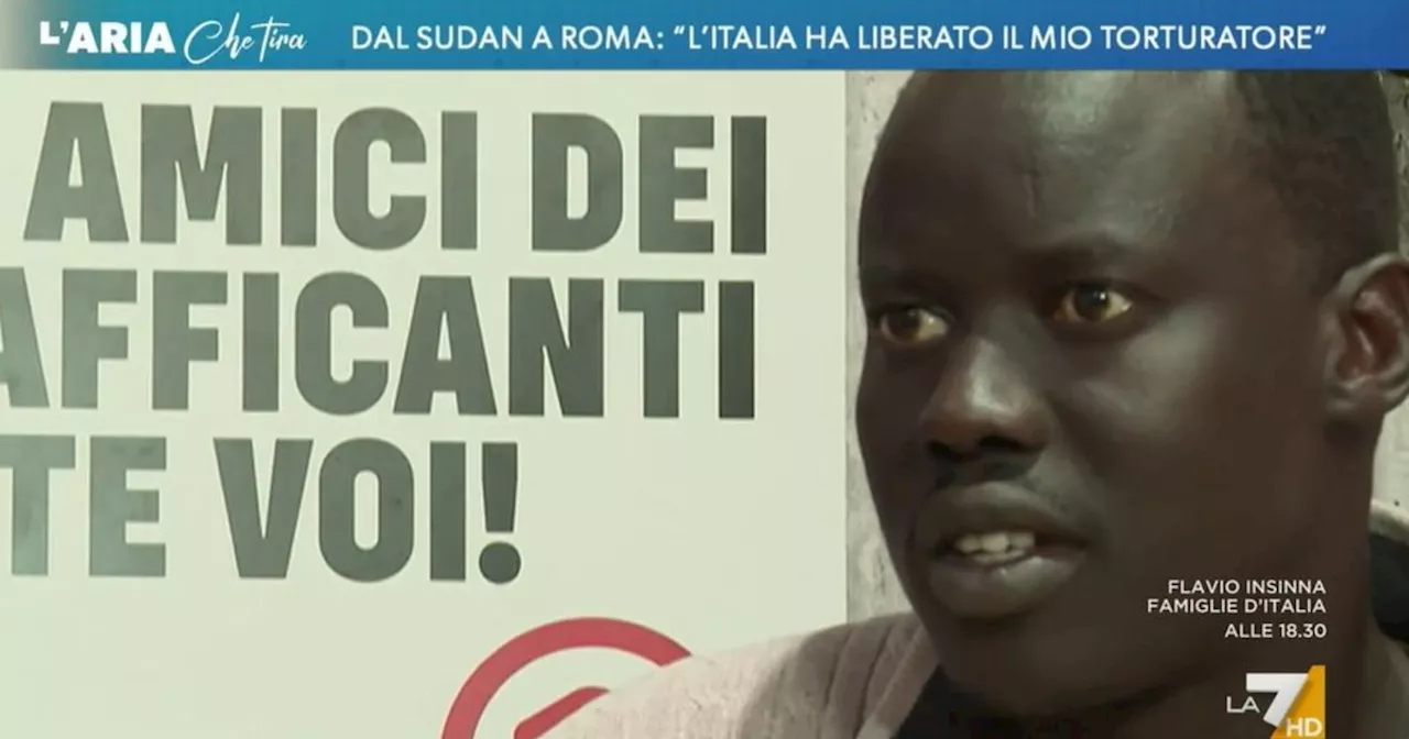 L'Aria che tira, l'immigrato che ha denunciato Meloni attacca l'Italia: "Da noi dittature e qui..."