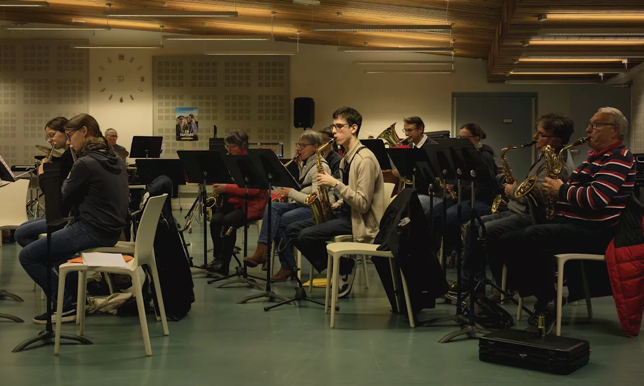 Répétition improvisée pour le concert de Noël de la philharmonie de Quesnoy-sur-Deûle