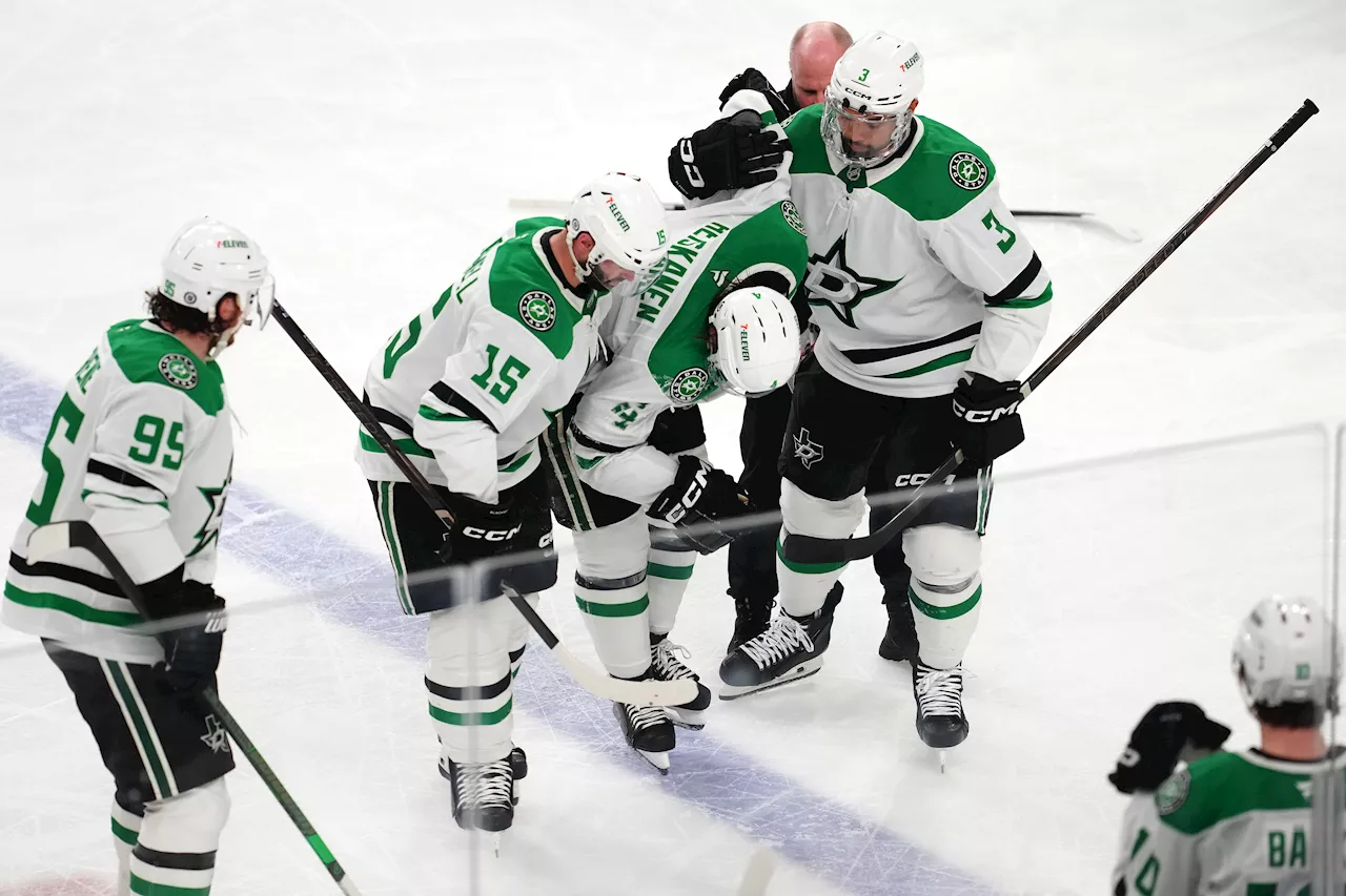 Stars defenseman Miro Heiskanen undergoes knee surgery, listed as month to month