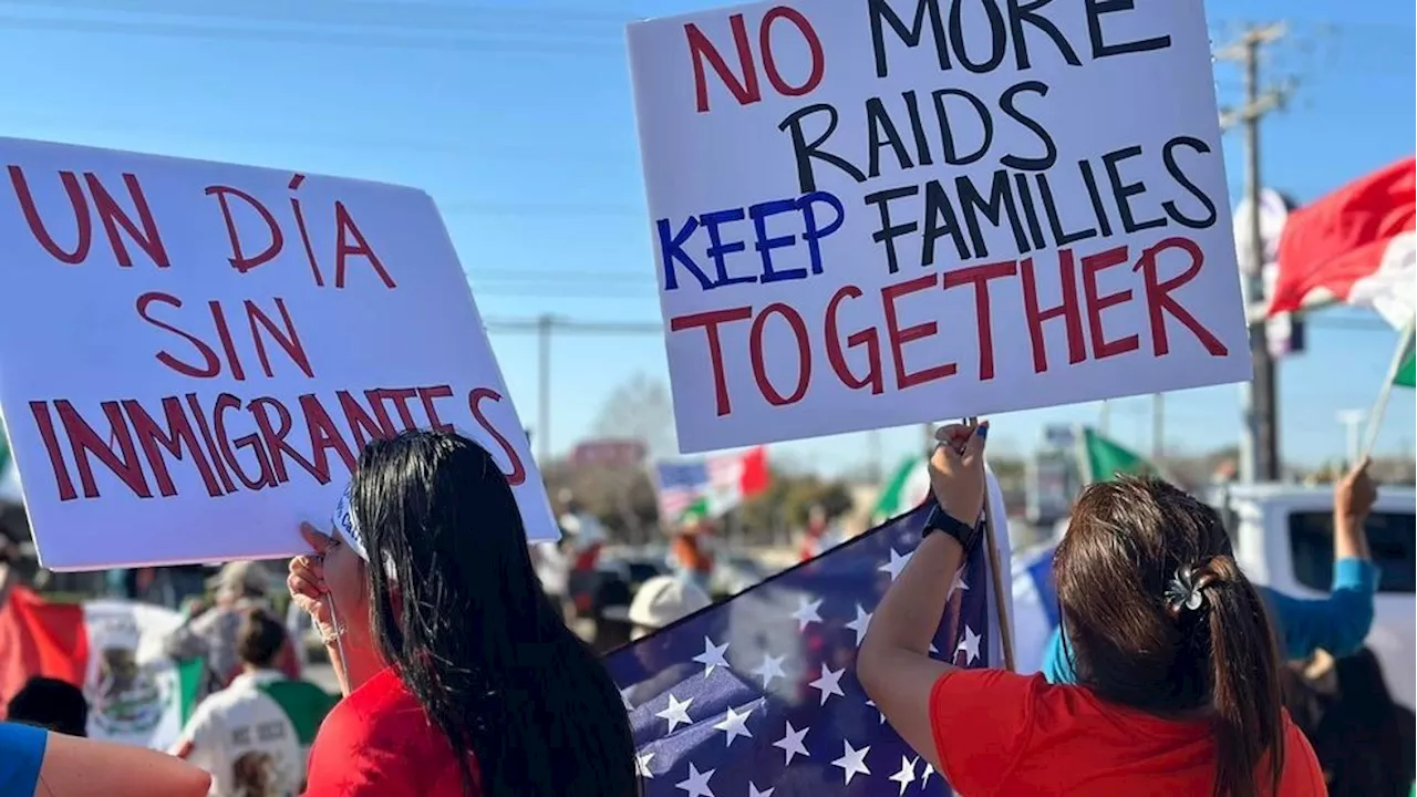 Protests against Trump's immigration policies sweep the nation on 'day without immigrants'