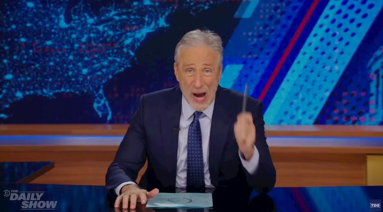 Jon Stewart Slams Democrats for Using Chuck Schumer to Respond to Trump's Tariff Threats