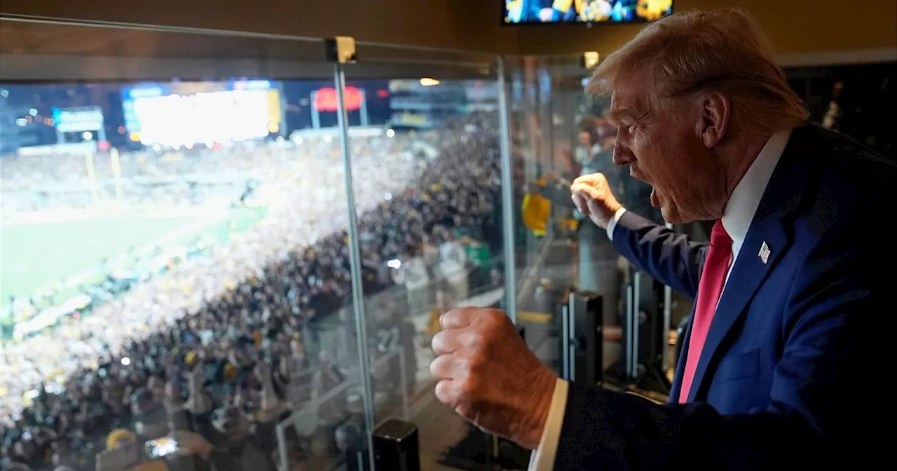 Trump als erster amtierender US-Präsident beim Super Bowl