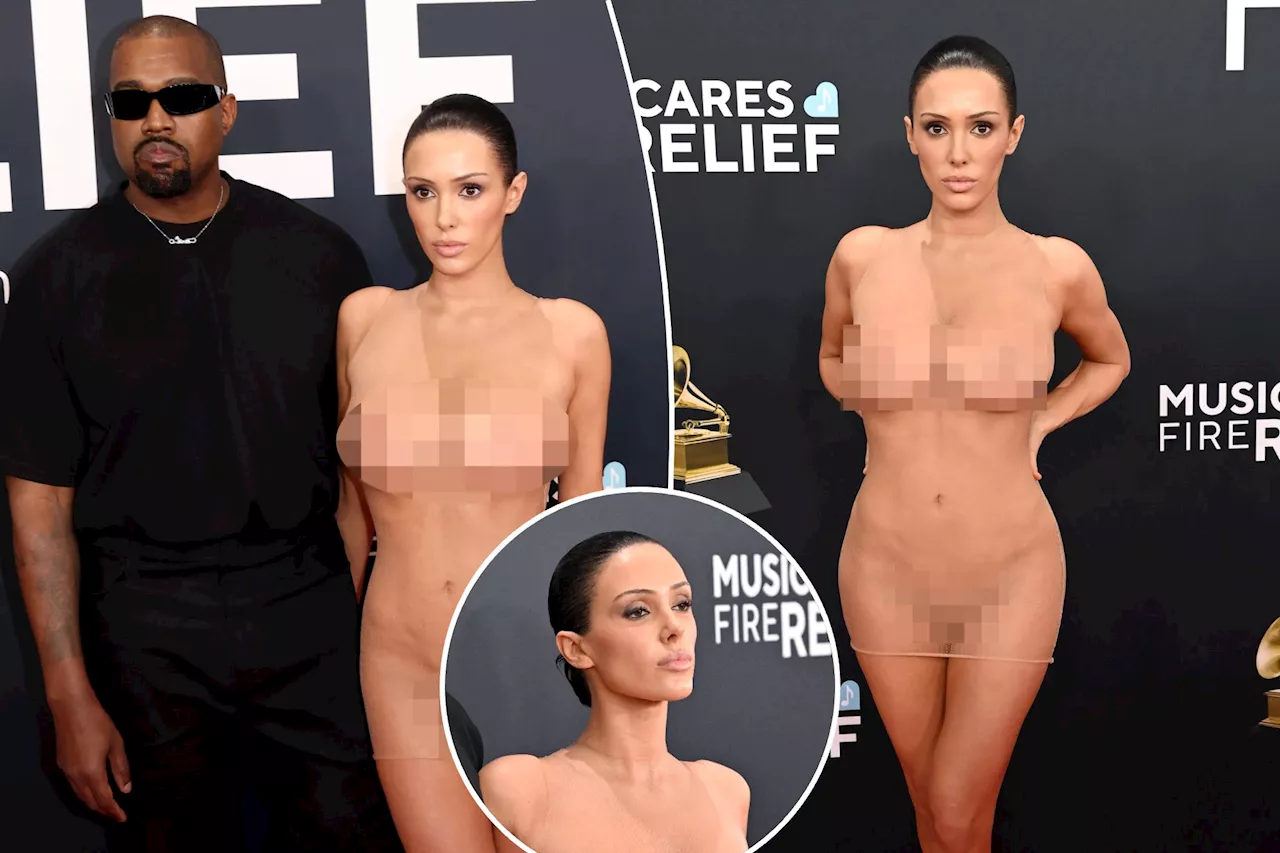 Did Kanye West’s wife Bianca Censori violate the Grammys 2025 dress code with her nude red carpet look?