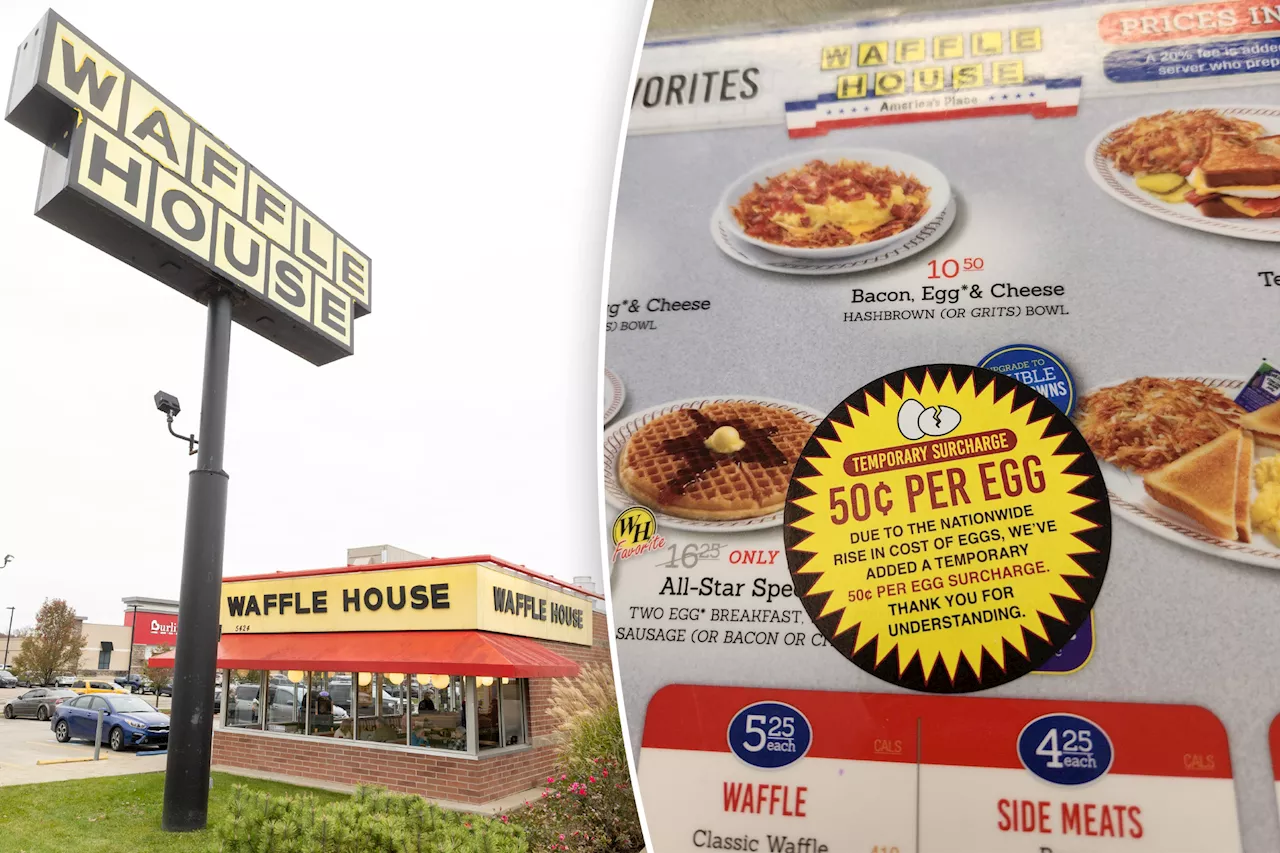 Waffle House Adds Temporary Surcharge Due to Soaring Egg Prices