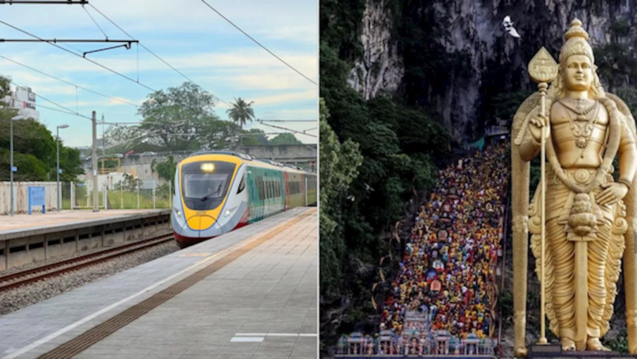 KTMB To Offer Free Train Rides To Batu Caves On 10 & 11 February For Thaipusam