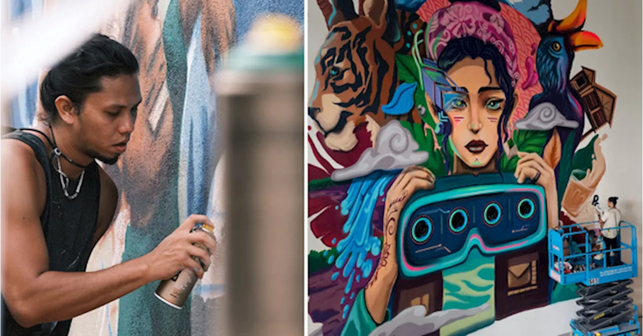 This Malaysian Artist Went From YouTube Tutorials To Painting 30-Foot Murals