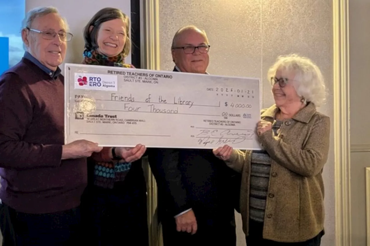 Friends of Sault Ste. Marie Public Library Receives $4,000 Donation