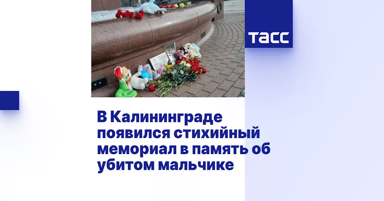 Мемориал к погибшему ребенку появился на площади Победы в Калининграде