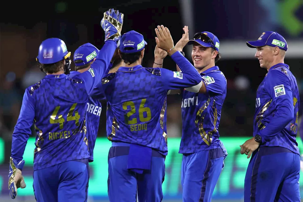 MI Cape Town Triumphs in SA20 Qualifier, Clinching Final Berth