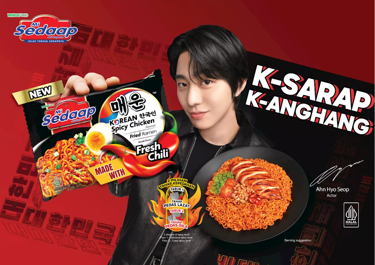 Customize the spiciness of your noodles with Mi Sedaap's newest Korean Spicy Chicken Fried Ramen