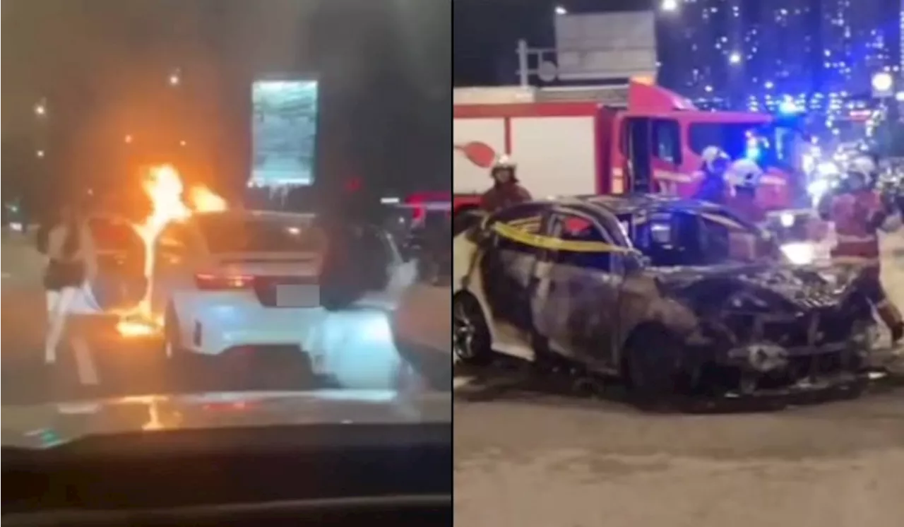 [Video] Tular Suami Bakar Kereta Isteri Di Johor Bahru Gara-gara Perselisihan Faham