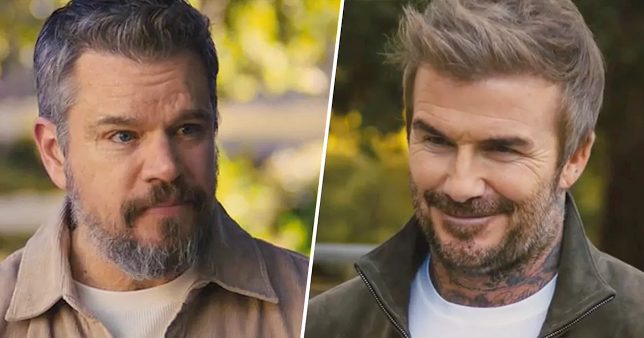 David Beckham Meets His Long-Lost Twin, Matt Damon, in Hilarious Super Bowl Ad