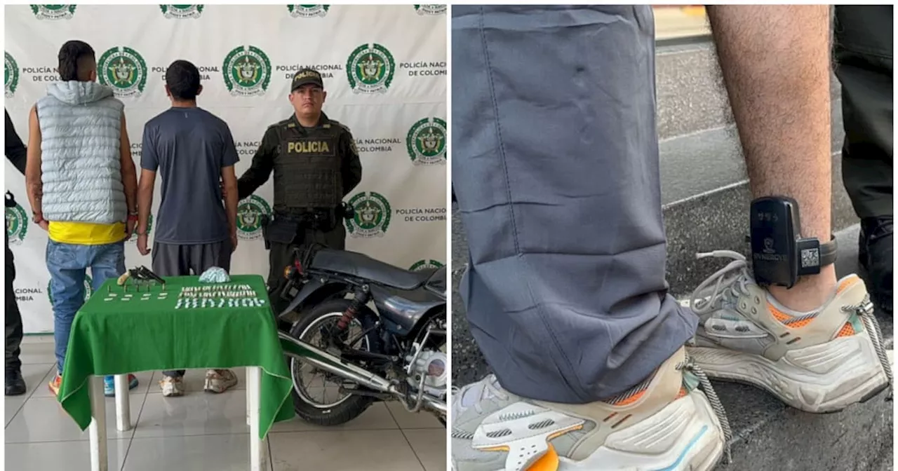 Droga, armas y una moto robada: capturas en Bucaramanga