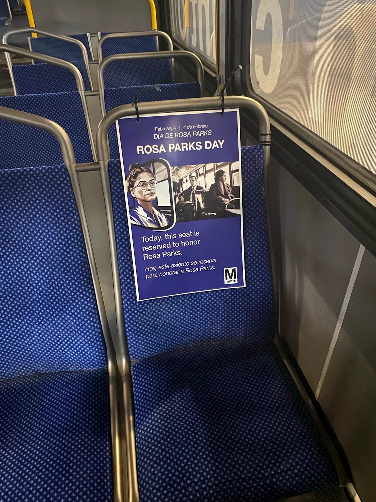 Every Bus and Train in DC Has a Seat Reserved for Rosa Parks Today