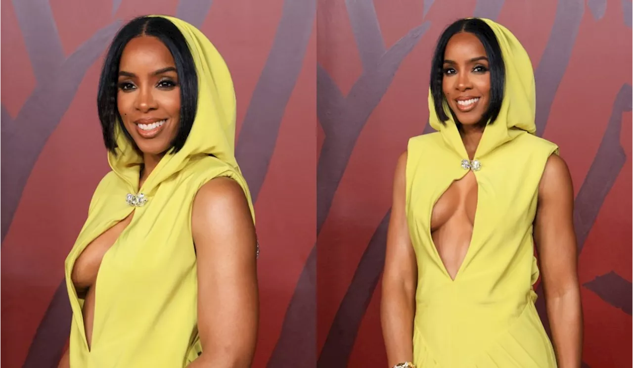 Kelly Rowland Stuns in Harbison Studio Gown at Fifteen Percent Pledge Gala