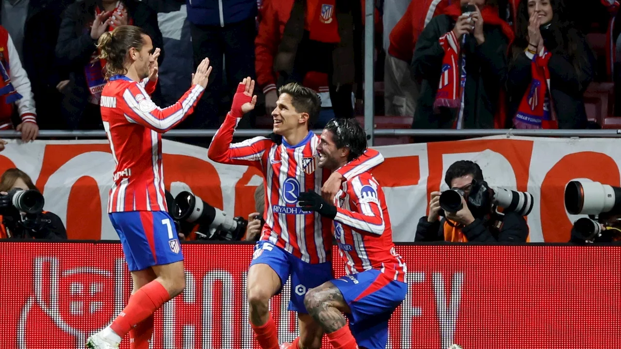 Atlético Madrid se impone al Getafe y avanza a semifinales de la Copa del Rey