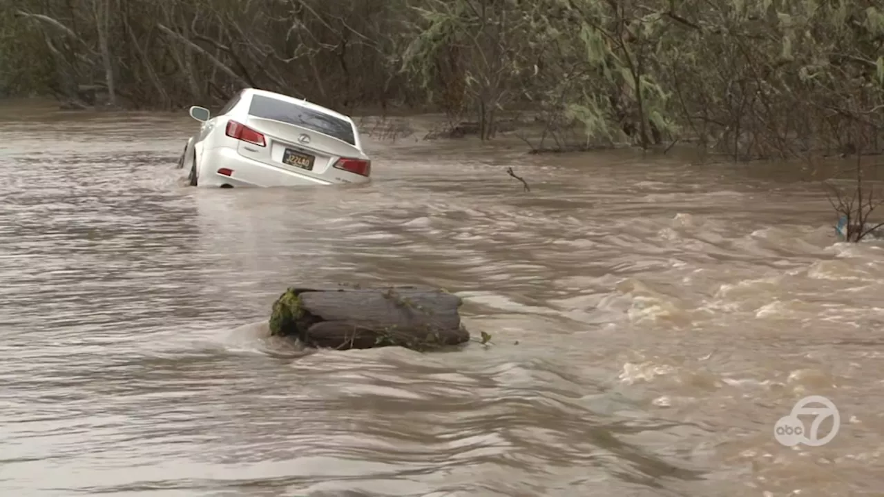 Flooding in Santa Rosa Traps Vehicles and Disrupts Traffic