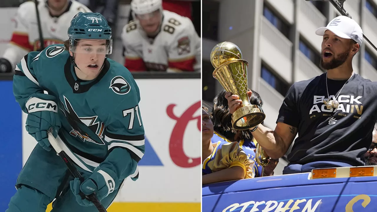 Sharks Rookie Celebrini Inspired by Warriors' Championship Culture