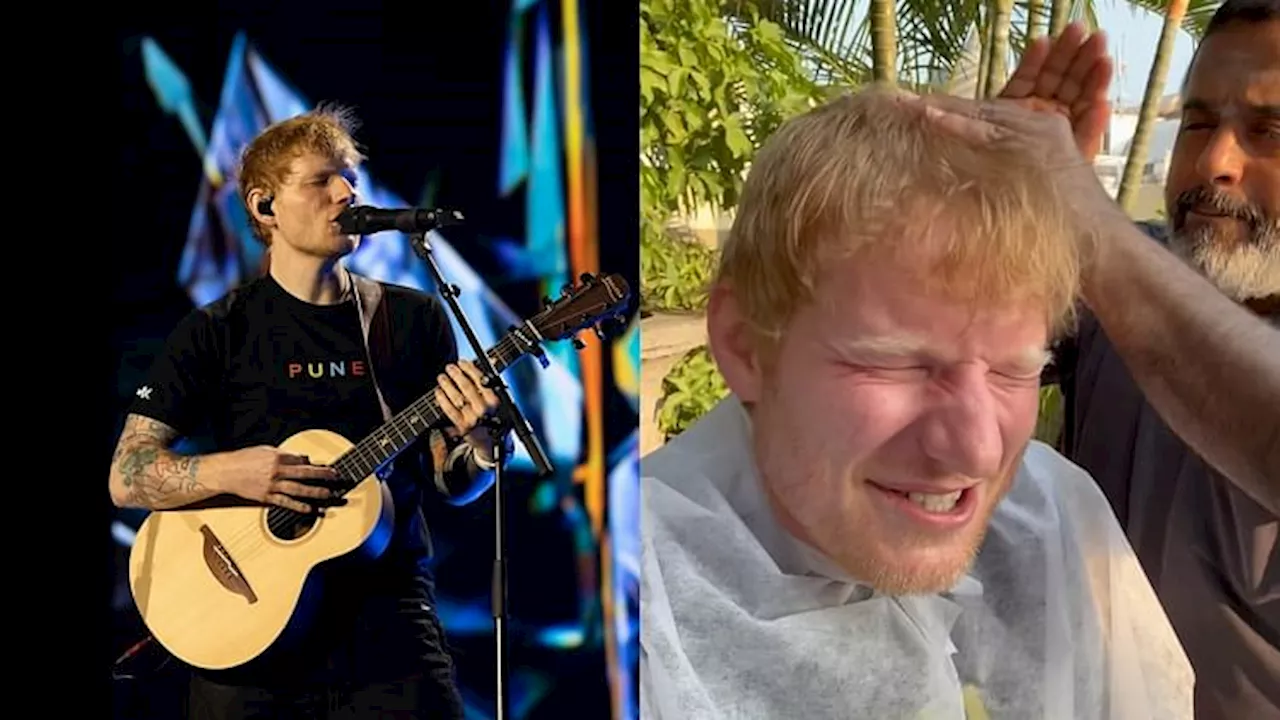 Ed Sheeran: कॉन्सर्ट से पहले एड शीरन ने चेन्नई की सड़कों पर कराया देसी हेड मसाज, वीडियो देख हंस पड़ेंगे आप