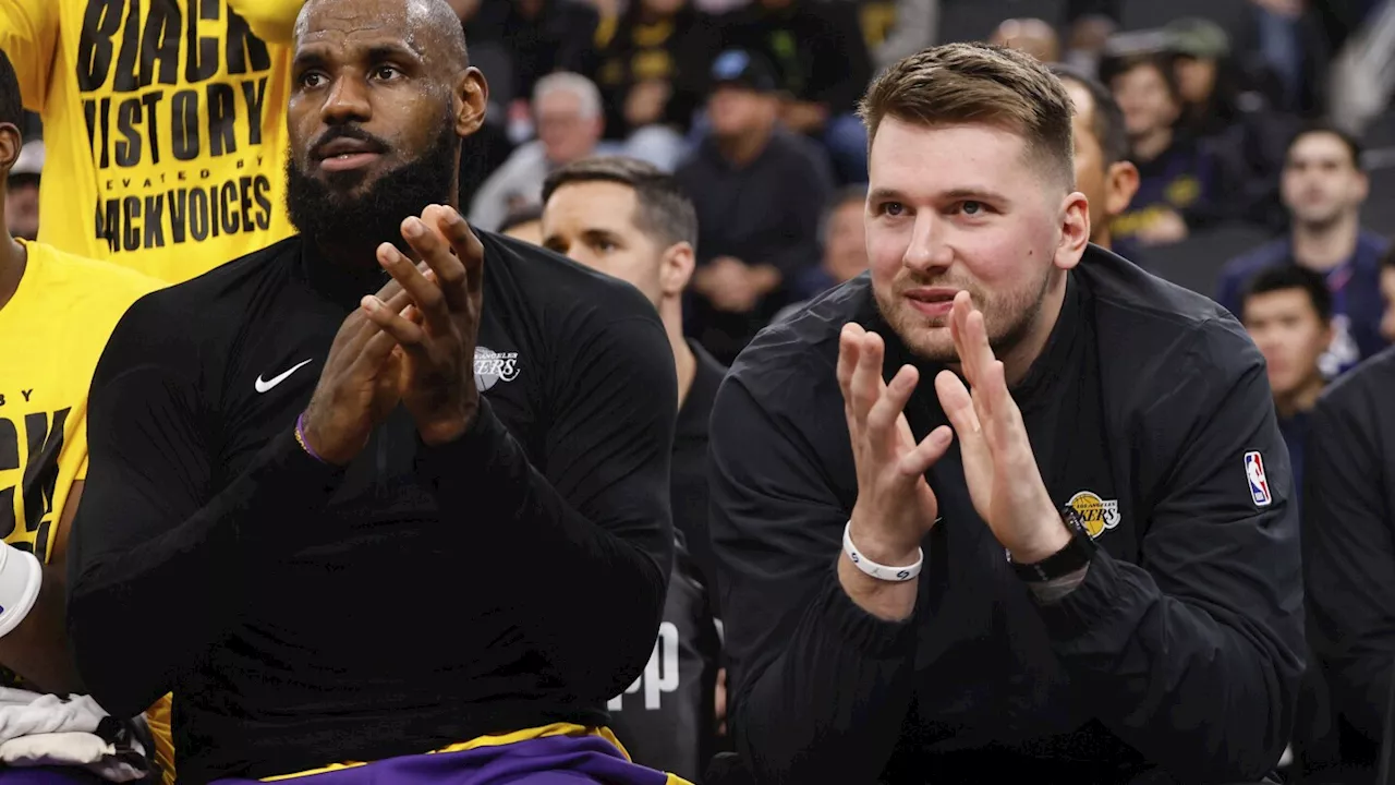 LeBron scores 26, and the Lakers thrash the Clippers 122-97 with Luka Doncic watching on the bench