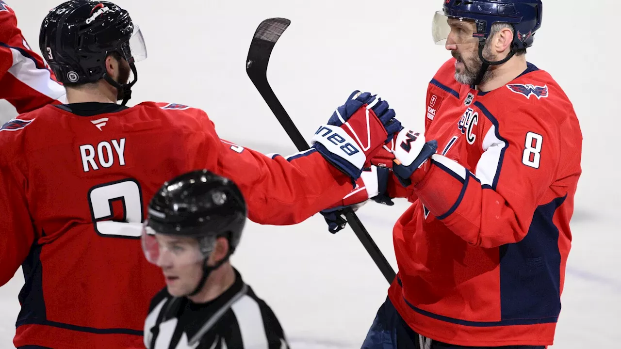 Ovechkin scores 878th career goal into empty net with 0.1 seconds left as Capitals beat Panthers 6-3