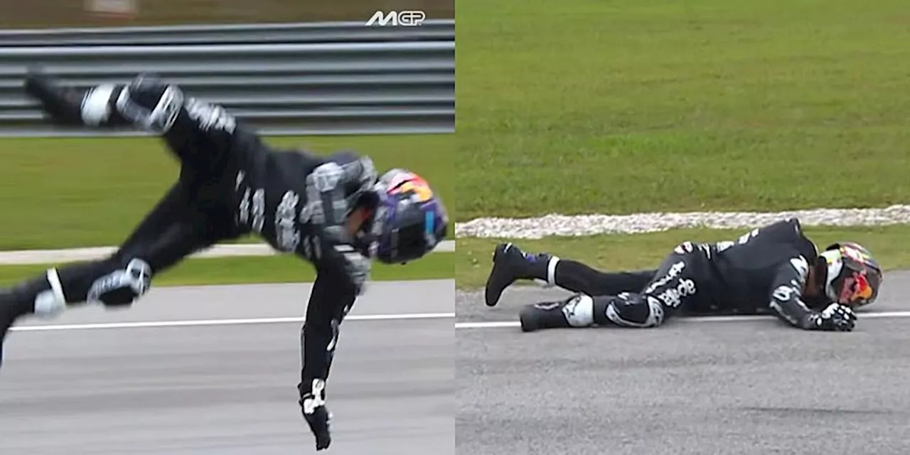 Video: Kecelakaan Hebat, Jorge Martin 'Terbang' di Tes Pramusim MotoGP Sepang 2025