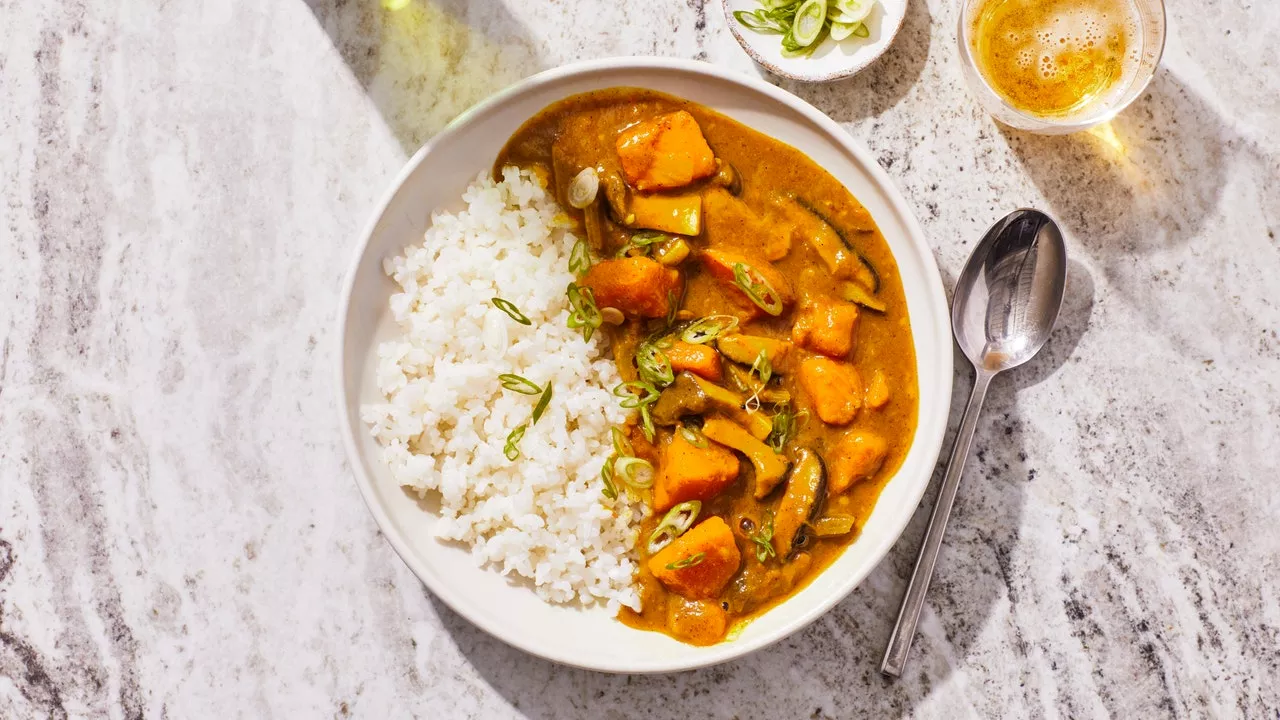 Japanese Curry With Winter Squash and Mushrooms