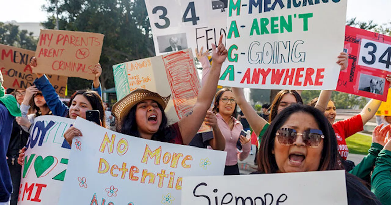 ‘Day Without Immigrants’ Protests Unfold in Downtown Los Angeles, Orange County, Myrtle Beach