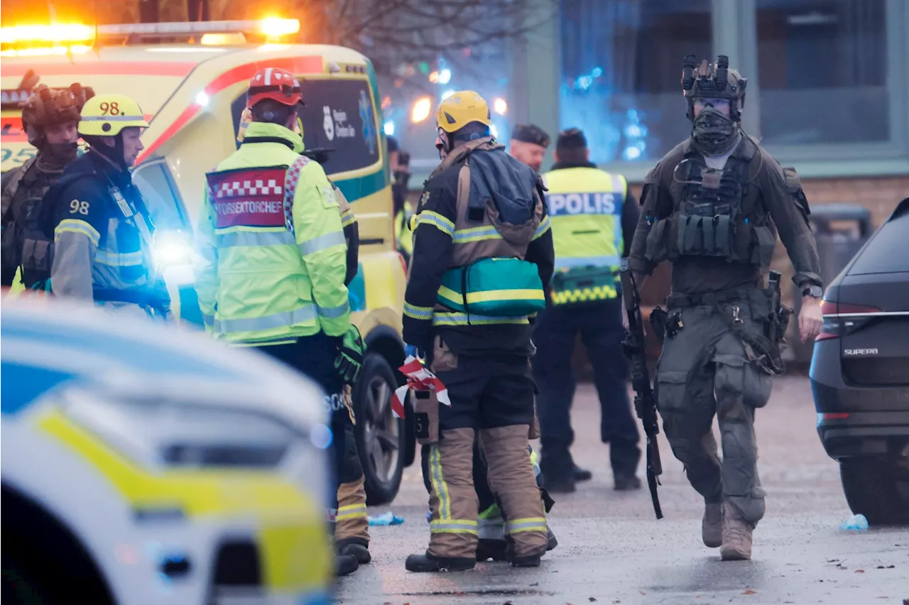 Elleve omkom i massakren på skolen i Örebro