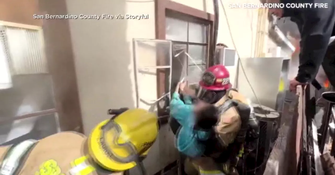 San Bernardino Firefighters Brave Blaze to Rescue Woman with Cerebral Palsy