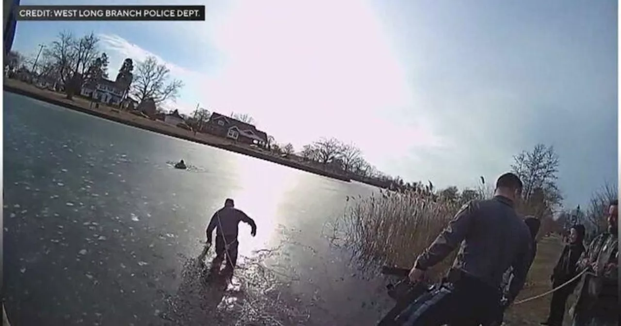 NJ Police Officer Rescues Boy From Icy Lake