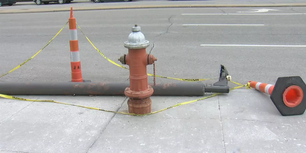 Students demand fix for dangerous fallen light pole on Cleveland State University campus