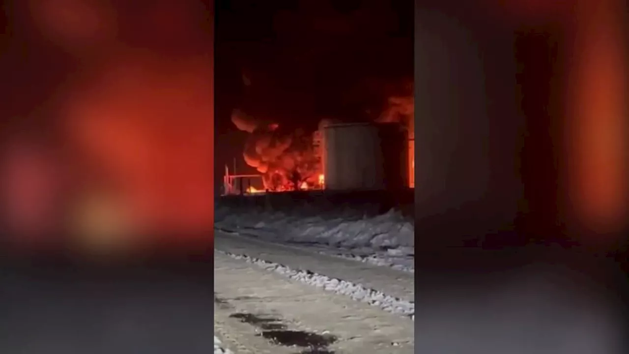 Ataque de drone ucraniano causa incêndio em depósito de petróleo na Rússia