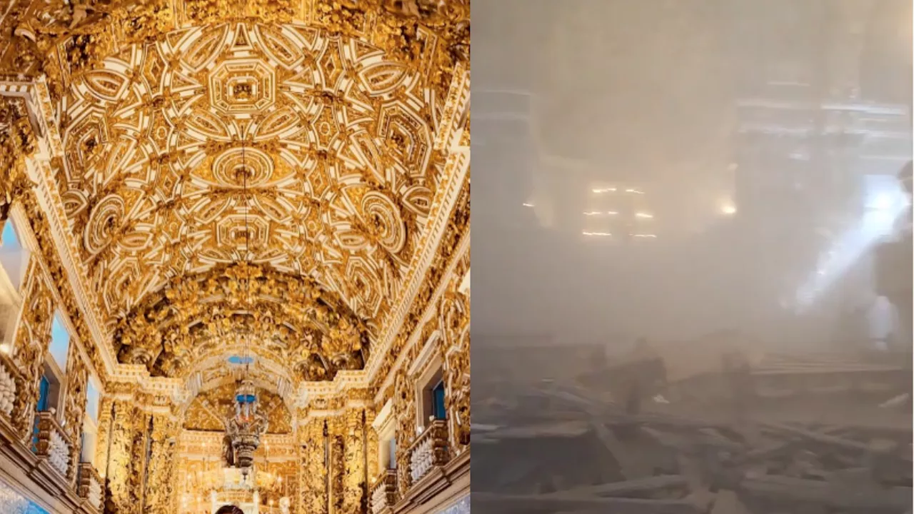 Teto da 'Igreja do Ouro' em Salvador Desaba, Morre Uma Pessoa