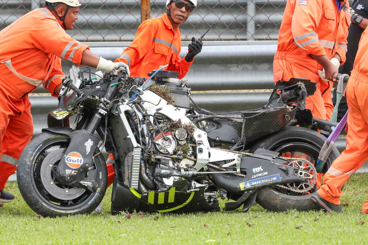 Windy Conditions Cause MotoGP Sepang Test Crashes